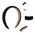 thumbnail image 2 of Unique Bargains 1 Pc Classic Elegant Satin Sponge Headband for Women for Girls 6.30"x5.91" Black, 2 of 4