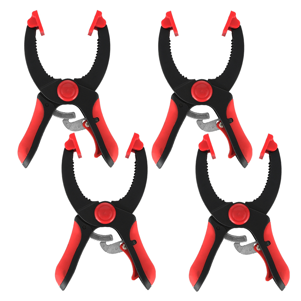 4Piece Heavy Duty Ratchet Clamp with Ratcheting mechanism Adjustable