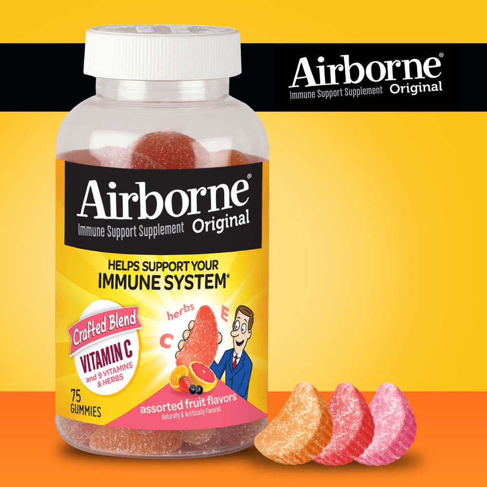Airborne Immune Support Supplement, 75 Gummies