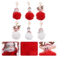 thumbnail image 3 of Miangastore Christmas Style Assorted Color Plush Cloth Metal 6Pcs 12.5x4.7in, 3 of 9