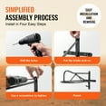 thumbnail image 4 of VEVOR Wall Mount Saddle Rack with Pad Bar 8 Packs Horse Saddle Rack Stand, 4 of 9