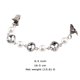 thumbnail image 5 of 4 pcs Pull Clips pour Femmes Pull Châle Clips Pins Sécurité Cardigan Clip Chaîne Argent Vintage Pull Col Clip Rétro Robes Châle Perle Clip, JAMW Sencillez, 5 of 5