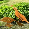 thumbnail image 5 of 4 Peice Rusty Quail Family Yard Sign,Metal Birds Yard Decor,Quail Lawn Signs with Stakes,Realistic Quail Decoration for Garden Lawn Pathway,Outdoor Metal Animals Silhouette Art Decor, 5 of 8