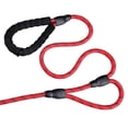 thumbnail image 2 of Dog Leash Heavy Duty 6ft, Double Handle Dog Leash with Padded Handle for Traffic Control, Reflective Rope Leashes for Large and Medium Dogs Night Control Safety Training (Red), 2 of 4