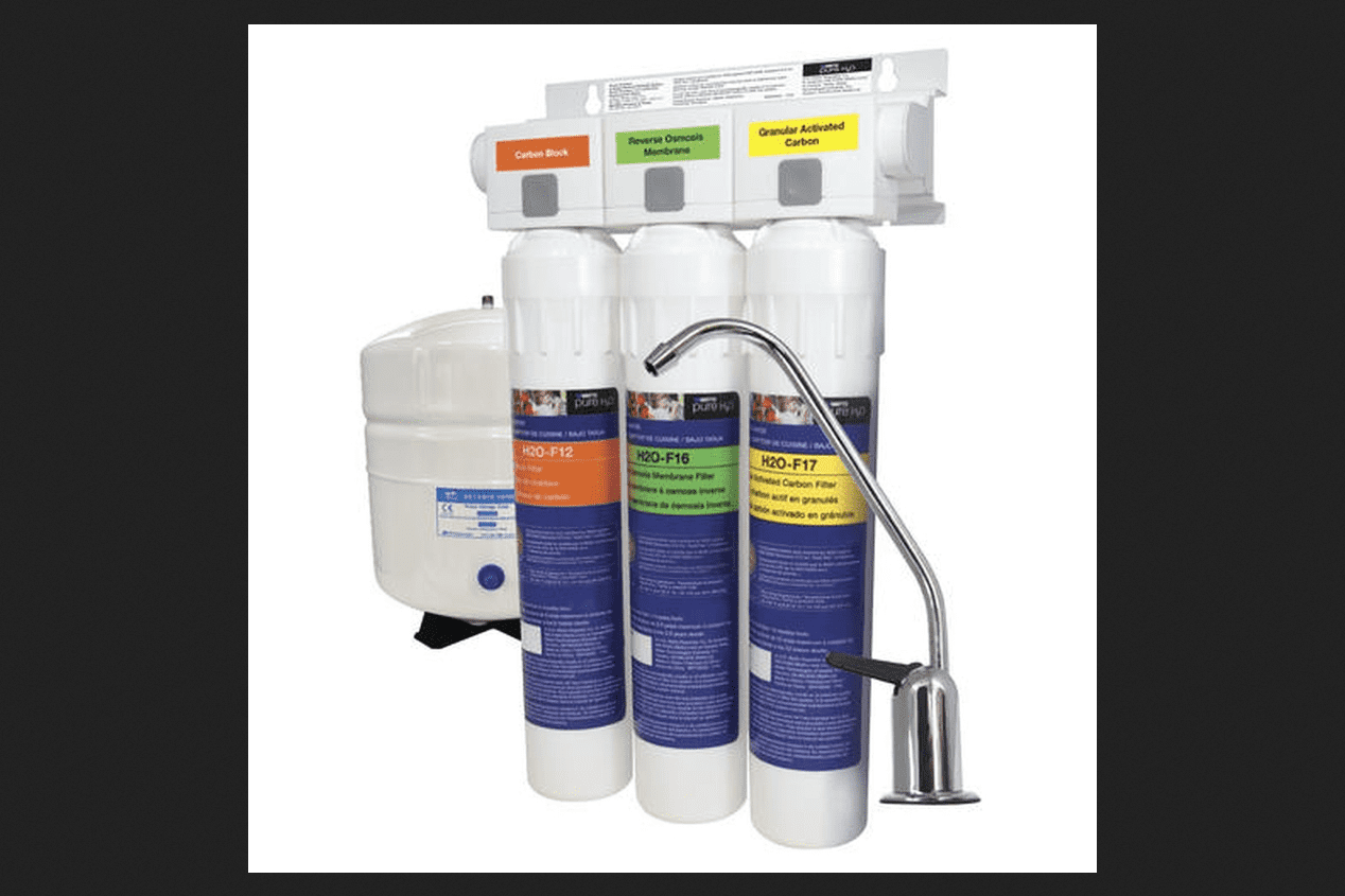 Watts Pure H2O Stage 3 Reverse Osmosis Water Filter System For Under