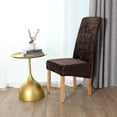 thumbnail image 3 of Rosnek 4Pcs Stretch Velvet Dining Chair Covers, Removable Washable Large Soft Dining Chair Slipcovers for Kitchen Home Restaurant, 3 of 7