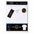 thumbnail image 6 of Cottmark Men’s V-Neck Classic Soft T-Shirt, White, Size 2XL, 3-Pack, 6 of 10