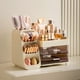 thumbnail image 5 of Organizador de maquillaje HBlife con portaescobillas para tocador, color beige, 5 of 6