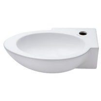 Elanti Ceramic 17'' Wall Mount Bathroom Sink