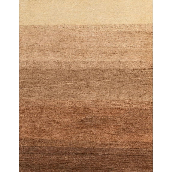 Ahgly Company Machine Washable Indoor Rectangle Abstract Yellow Orange Area Rugs, 2' x 4'