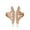 Rose Gold, variant on Window Pattern Adjustable Ring for Women Cz Gold Plated Ginger Lyne Collection