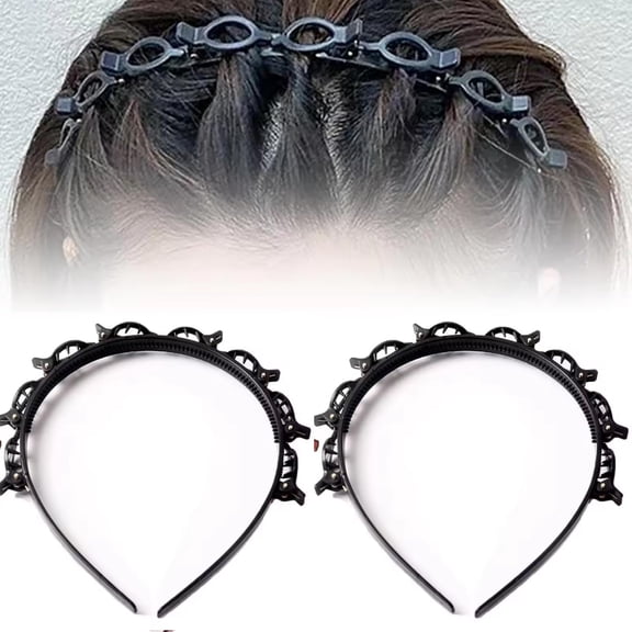 Headband with Mini Clips, Headband with Clips On Top, Twist and Clip Headband