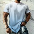 thumbnail image 2 of Uwinwear Men's UPF 50+ UV Sun Protection Shirts Cooling Fabric Light Weight T-shirts Fast Dry Crew Neck Short Sleeve Breathable Summer Beach Outdoor Casual Top,Light Purple,XXL, 2 of 5