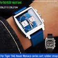 thumbnail image 2 of Correa de reloj de silicona de caucho de 22 mm para TAG Heuer Monaco Speed Series CBL2184 CBL2183 Correa de reloj deportiva resistente al agua, 2 of 5
