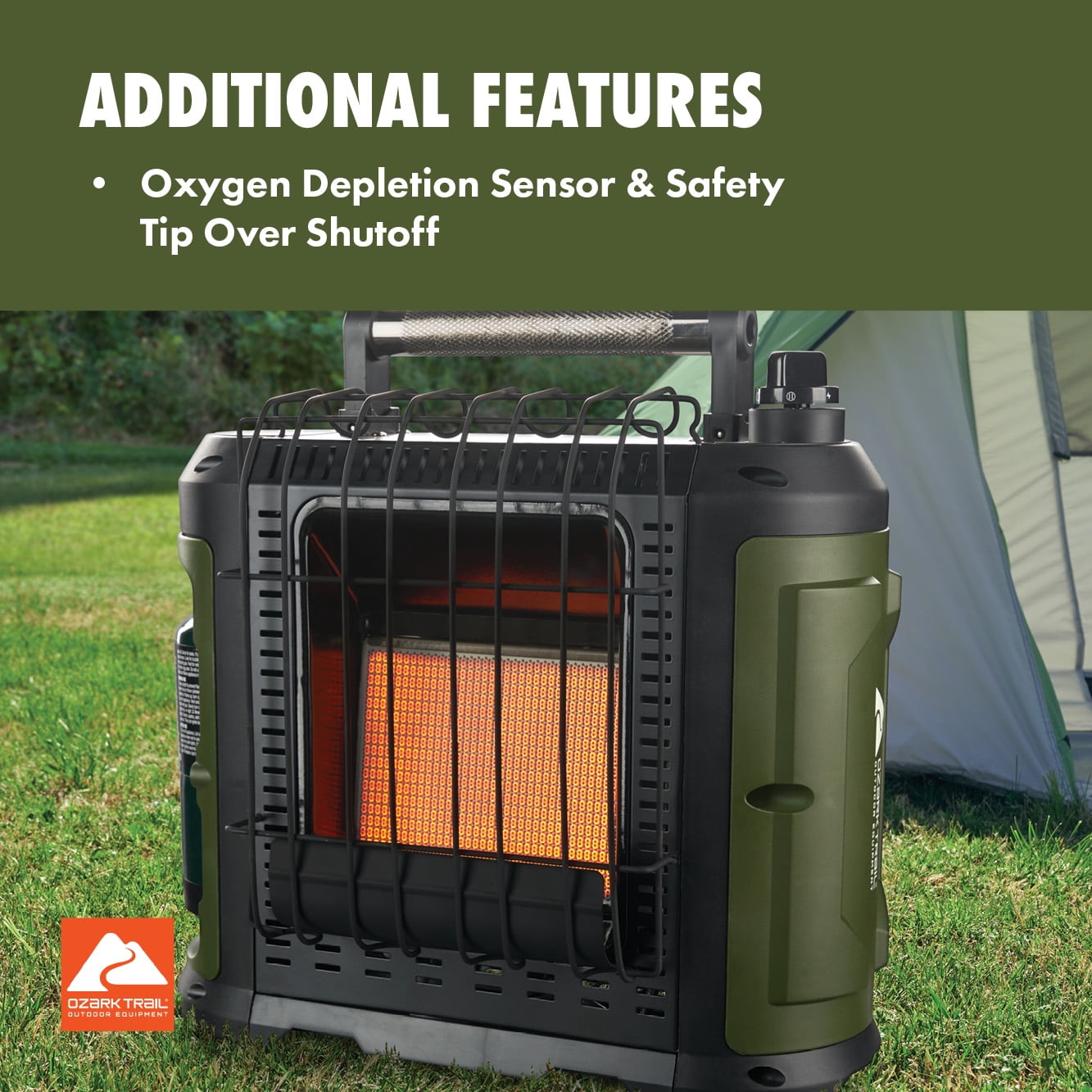 Ozark Trail 10,000 BTU Portable Propane Camping Heater
