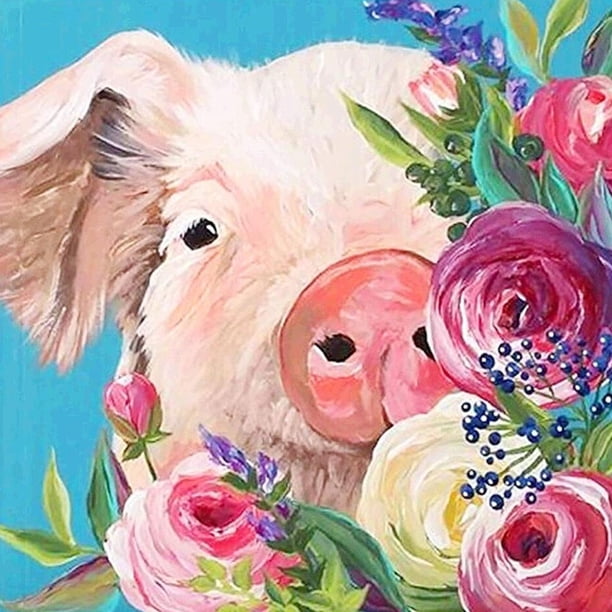 Animal lindo pintura al óleo por números Kit DIY pintura acrílica sobre lienzo sin marco
