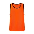 thumbnail image 3 of Little Kid Children Sleeveless Solid Vest Tops Casual Popularity Side Wide Fork Fitness Sports Garment Loose Vest Preschool Undershirts Tee Shirts Size 6 5t Boys Tees Kids 3-9 Years Orange, 3 of 4
