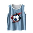 thumbnail image 2 of BLTIBY 2025 Girls Boys Tank Top Summer Sleeveless Funny T Shirt for Teen Toddler Infant Printed Round Neck Fashion Casual Vest Blouse Light Blue 6-7 Years, 2 of 6
