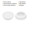 thumbnail image 2 of 2pcs Silicone Snap in Locking Hole Plugs,28mm Narrow Groove 2.5mm for Kitchen Waterproof Sealing Plugs White, 2 of 7