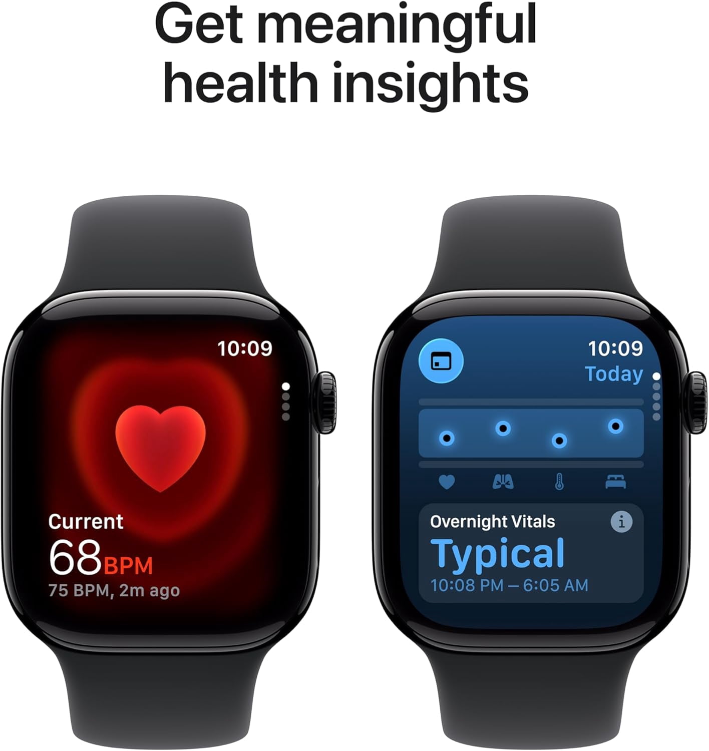 Apple Watch Series 11 (GPS) 42mm Space Gray Aluminum Case with Black Sport Band - S/M