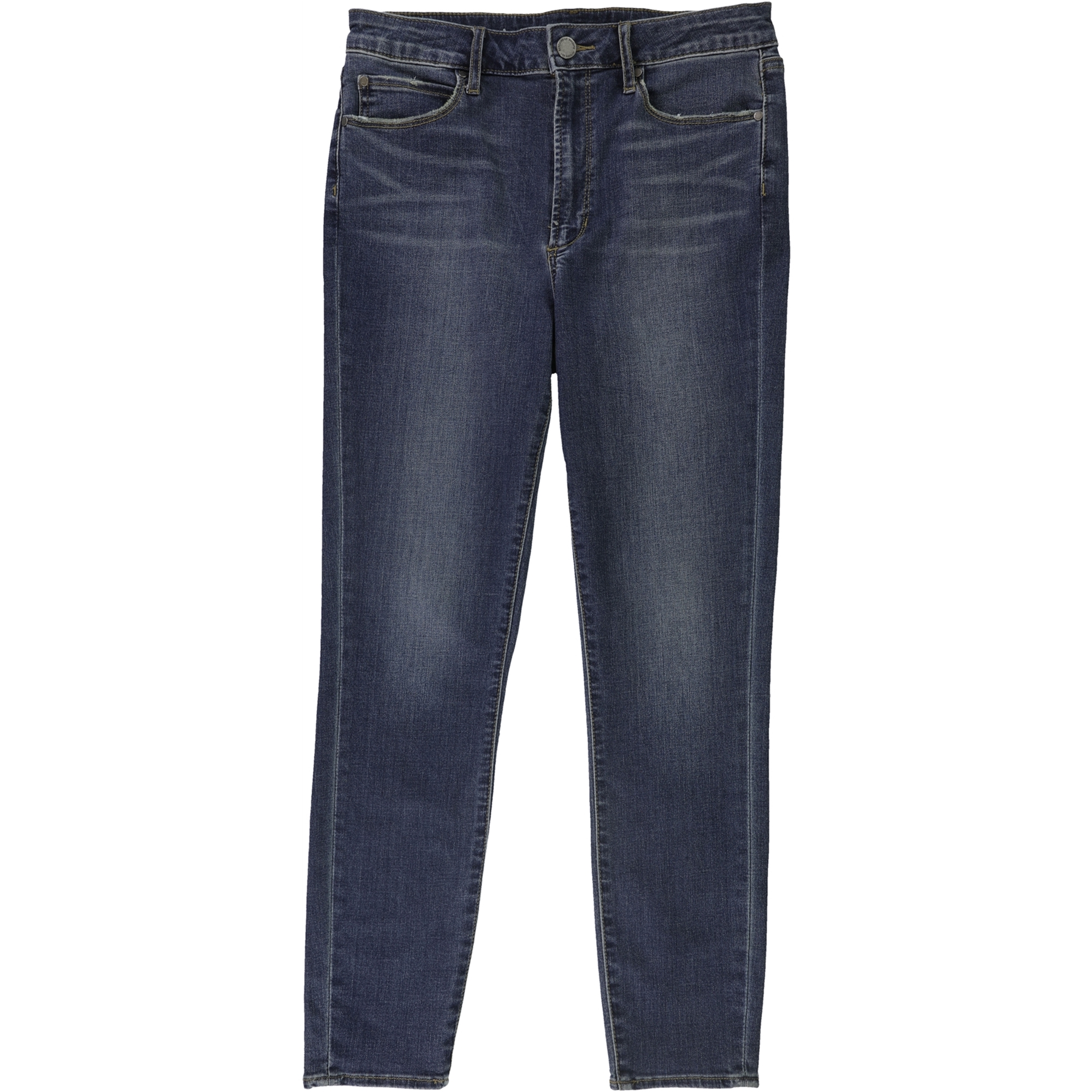 Womens High Rise Straight Leg Jeans 