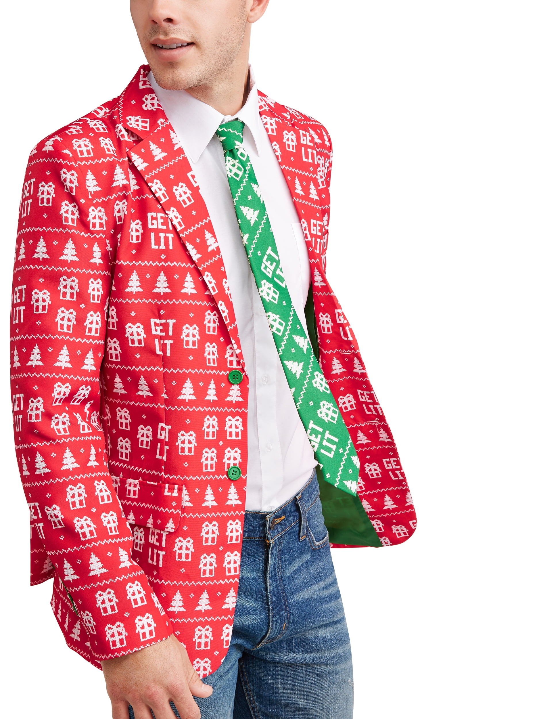 Walmart christmas suit clearance jacket and tie
