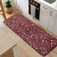 thumbnail image 5 of Red Christmas Snow Pattern Kitchen Rug Mat,Kitchen Runner Rugs Non Skid Washable,Decorative Kitchen Floor Mats for Kitchen,Sink,Laundry,17"x47.2", 5 of 7