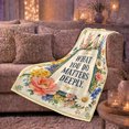 thumbnail image 6 of Inspirational Cottage Core Floral Clipboard, Cozy Typography Art Scene, Warm Flannel Blanket for Living Room and Reading Nook, Art Lovers Appreciation Gift, Artistic Home Decor, 6 of 9