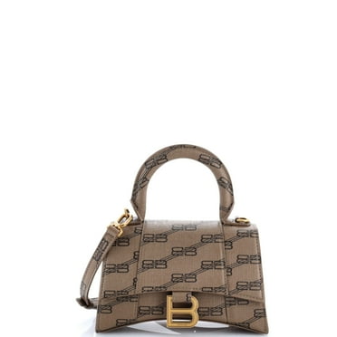 Pre-Owned Hourglass Top Handle Bag Printed Leather XS By Rebag