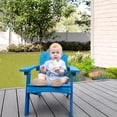 thumbnail image 6 of Dycanpo 15.6'' Kids Adirondack Chair, Toddler Outdoor Patio Chair for Backyard, HDPS - Blue, 6 of 8