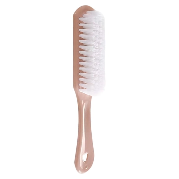 Soft Bristle Scrub Cleaning Brush,Portable Stain Remover Brushes For Home & Travel,Household Laundry Brush for Clothes Sneaker,Multi-use Cleaning Brushes For Sofa Furniture Bathroom(6.7x1.4")(Pink)