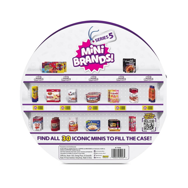 5 Surprise Mini Brands Series 5 Collector's Case with 5 Exclusive