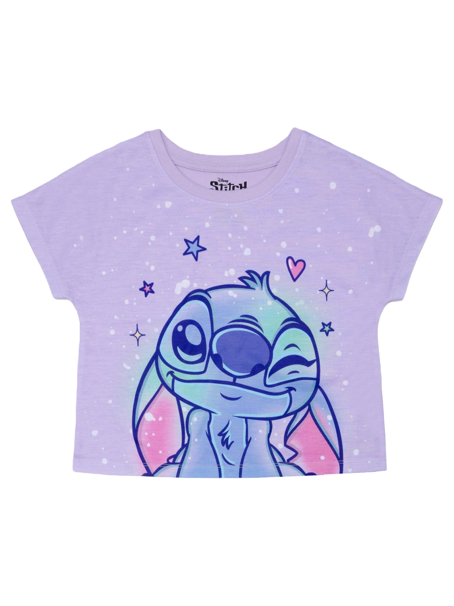 Lilo & Stitch Girls 2-Piece Jersey Short Sleeve Top and Short, Sizes 4-16