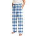 thumbnail image 5 of WMTBSRSW Boys Plaid Lounge Pants Elastic Waist Straight Leg Pants with Pockets Comfortable Housewear Sleepwear for 4-16 Years, 5 of 6