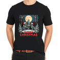 thumbnail image 3 of Howling Wolves Merry Christmas Holiday Design T-Shirt for Men Women, 3 of 4