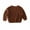 Z-422Brown, variant on FAOWME Toddler Baby Girl Boy Knit Sweater Round Neck Long Sleeve Pullover Sweatshirt Fall Winter Clothes Light Blue 6-9 Months