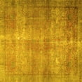 thumbnail image 1 of Ahgly Company Machine Washable Indoor Square Persian Yellow Traditional Area Rugs, 3' Square, 1 of 4