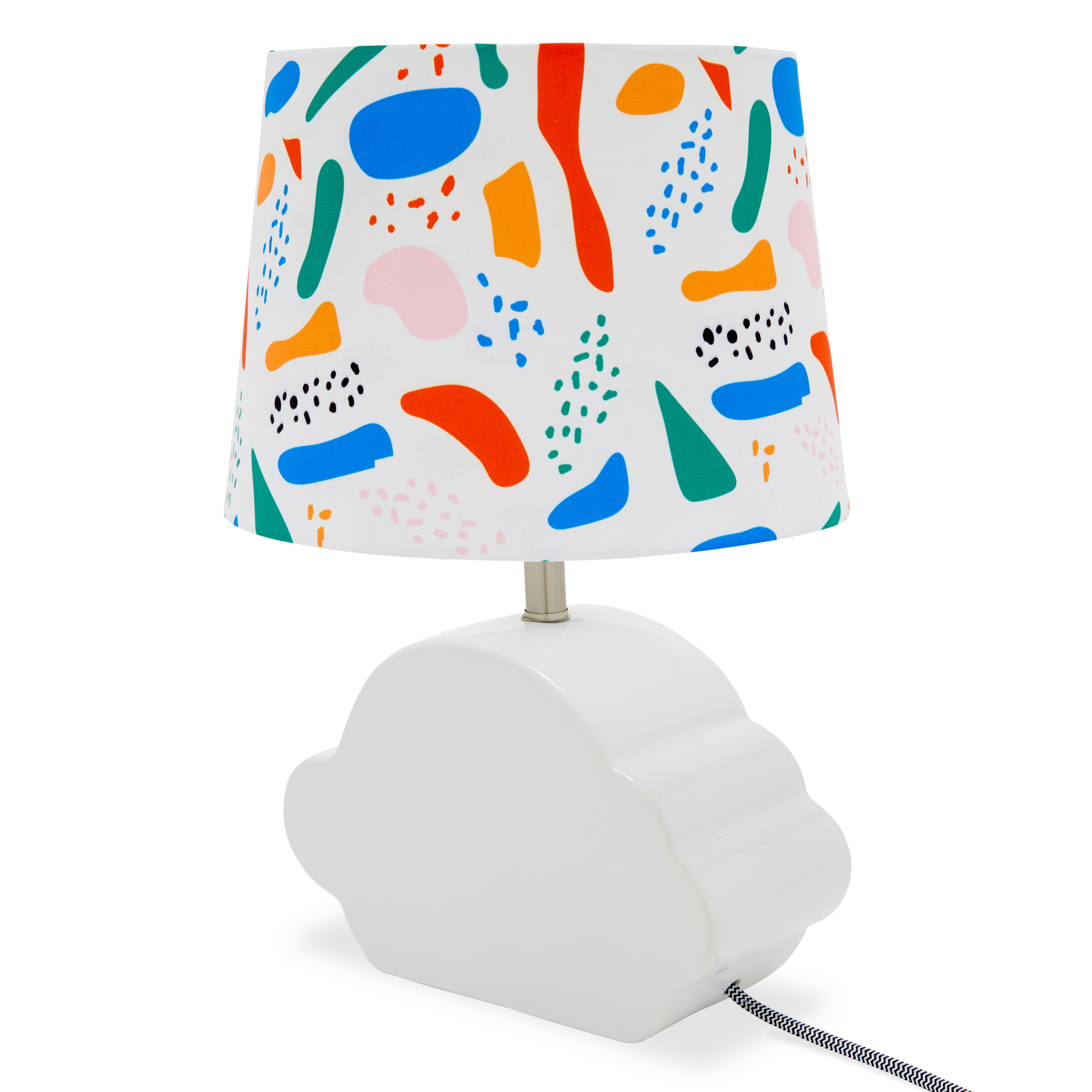 Abstract Shapes Shade with Ceramic Cloud Shaped Base by Drew Barrymore Flower Kids - image 4 of 10