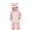 Pink, variant on Odeerbi Toddler Boys Girls Animal Dress Up Clothes Flannel Fleece Jumpsuits Winter Thermal Hooded Rompers Toddler Cute Bodysuit Long Sleeve Hooded Onesie Toddler Clothes Pink