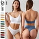 thumbnail image 2 of Conjunto de sujetador sin costuras SFIT para mujer, Tanga Sexy, bragas de cintura baja, sujetador sin aros, Bralette, lencería, sujetador, conjunto de ropa interior femenina de algodón Tan Jianjun unisex, 2 of 2