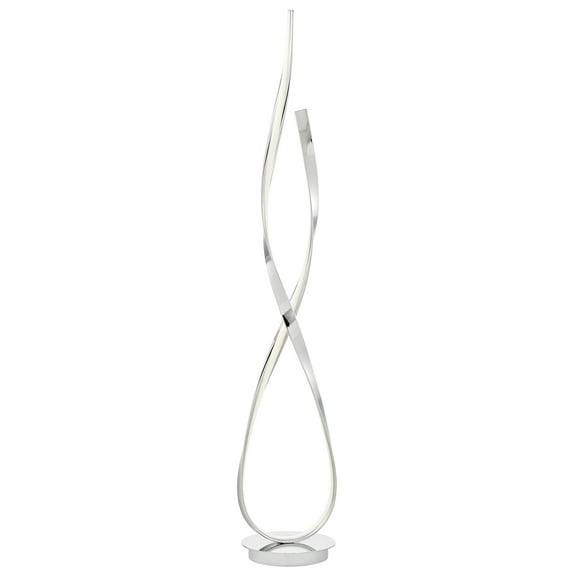 Finesse Decor Chrome Vienna LED 55" Tall Floor Lamp // Dimmable