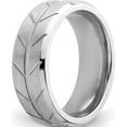 thumbnail image 4 of Cobalt Brushed And Polished Beveled 8mm Band (Size 10) Made In China cc62-10, 4 of 5