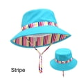 thumbnail image 3 of XZNPDUCQ Boys And Girls Beach Sun Hat Children Bucket Hat Comfortable Sun Shading Breathable Stylish Dinosaur Cartoon Print, 3 of 4