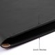 thumbnail image 3 of Funda de piel sintética A4 para archivos, portafolio impermeable, con cierre magnético invisible, color negro, 3 of 4