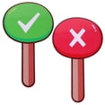 thumbnail image 1 of unbranded 2Pcs Paddle Boards Vote Paddle Multi PVC Teaching Tool Classroom Teaching, 1 of 5