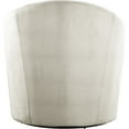 thumbnail image 6 of Meridian Furniture Alessio Cream Velvet Swivel Accent Chair, 6 of 6