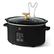 Beautiful 4Qt Slow Cooker with Touch-Activated Display, Black Sesame by Drew Barrymore
