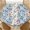 Blue-Red-Floral-Branch, variant on YESAD Elastic Tablecloth For Round Tables, Waterproof Tablecover For Up To 36in Round Table, Dining Tablecover For Indoor And Outdoor, Holiday, Sunset-Botanical-Pattern