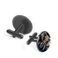 thumbnail image 2 of Elephant Elegant Silver Stainless Steel Cufflinks Set for Men - Suitable for Formal Attire, Made of High-Quality Stainless Steel - for Weddings and Business Meetings, 2 of 6