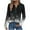 Noir, variante sur Hauts d'Été pour Femmes Mode T-Shirt Blouse à Manches Longues à Col en V Imprimé Décontracté pour Femmes avec Fermeture Éclair Hauts Rose B L